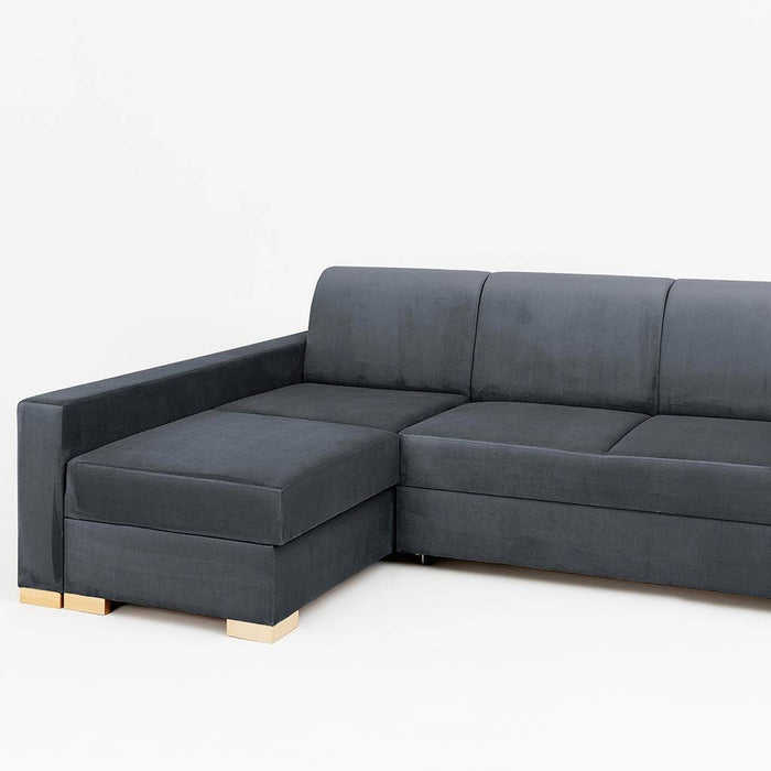 Divano Letto Angolare STABLE - Grigio Lilla