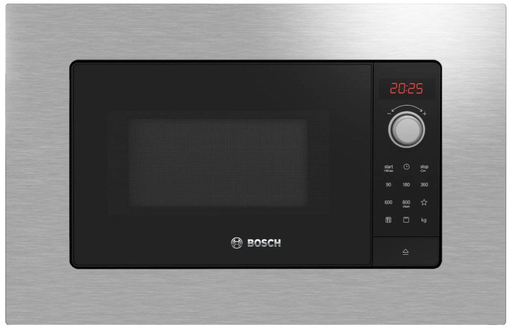 Forno Microonde da Incasso Bosch 20lt 800W Acciaio Inox