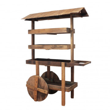 Mobile in legno riciclato 140x60x200 cm colore marrone 45 kg