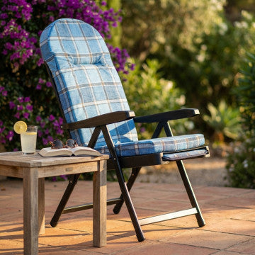 Sdraio carrello in acciaio e tessuto, dimensioni standard, peso 14,8 kg