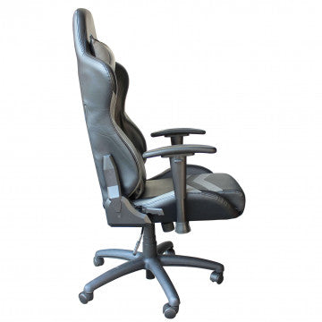 Poltrona gaming seduta 68,5x69,5 cm altezza regolabile 121-128,5 cm