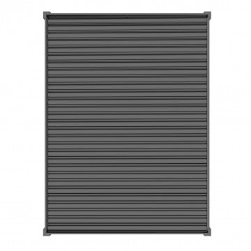 Pergola bioclimatica addossata 3x4m lamelle orientabili alluminio