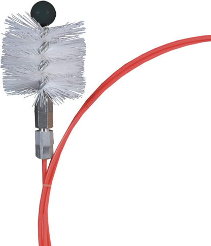 Scovolo in nylon Ø80mm del Kit Pulizia Canne Fumarie, perfetto per una pulizia efficace e sicura di canne fumarie e condotti.