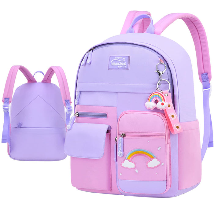 Amythe Zainetto Bambina, Nylon Impermeabile, 30x12x41 cm, 6-10 Anni