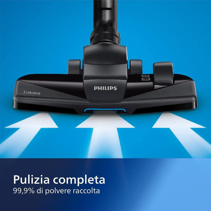 PHILIPS PowerPro Compact 3000 Series Aspirapolvere Senza Sacco - 900W, con Filtro HEPA e Spazzola TriActive (FC9332/09)