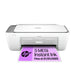 Stampante multifunzione HP DeskJet 2820e 588K9B bianca con foglio promozionale per 5 mesi di Instant Ink incluso.