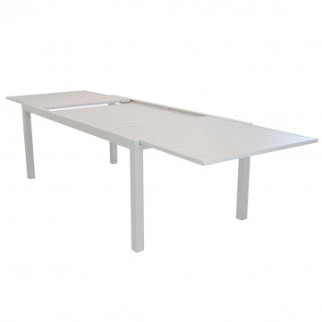 Tavolo alluminio allungabile 200/300x100 cm, altezza 74 cm