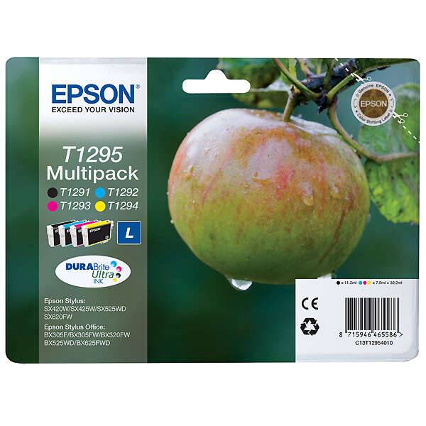 Epson T1295 Confezione 4 Cartucce d'Inchiostro Originali - C13T12954012