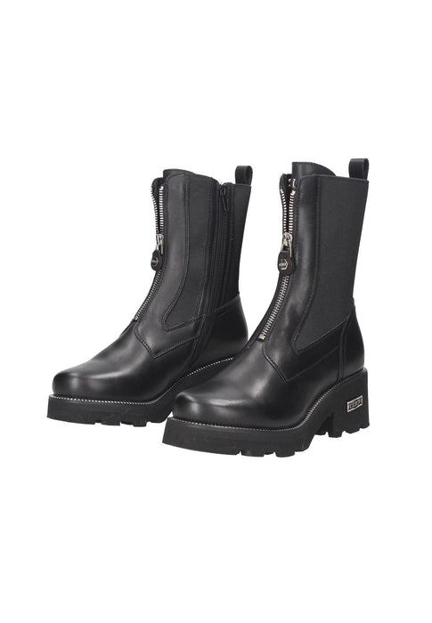 Beatles Grace 3929 Scarpe in Pelle con Chiusura Doppio Elastico e Cerniera Frontale Tacchi 6 cm