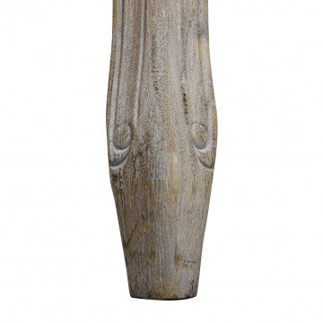 Panca in legno e velluto grigio, dimensioni 110x36x47 cm