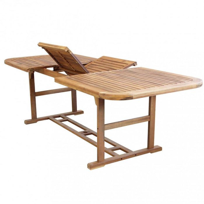 Tavolo Rettangolare Allungabile Acacia 180/240x100 cm