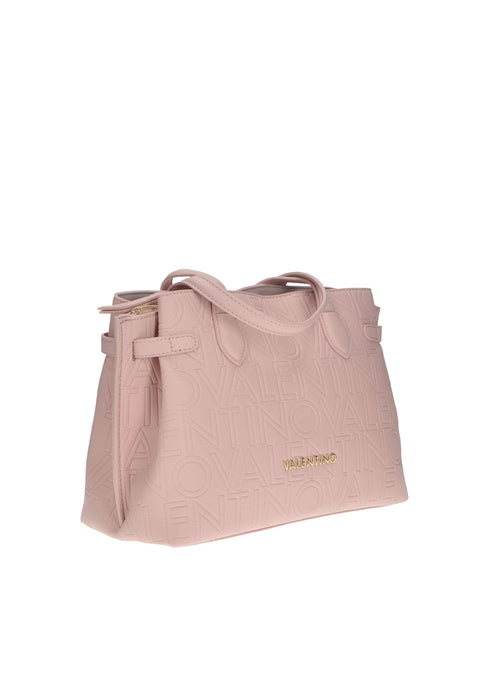 Borsa A Mano Pansy In Ecopelle Valentino Bags Con Chiusura Magnetica E Cerniera Due Tracolle 33x25x15 Cm