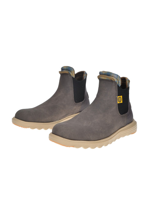 Hey Dude Beatles Branson Ecopelle Scarpe Ginnastica Con Chiusura A Doppio Elastico Laterale Suola Gomma Para Alta 3 cm