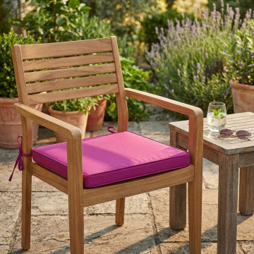 Cuscino seduta sfoderabile idrorepellente poliestere 45x50x4 cm