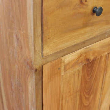 Mobiletto in legno di mogano marrone 35x30x95 cm