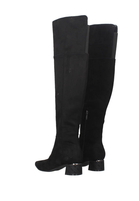 Stivali Guess Lucie In Camoscio Con Chiusura A Zip Sottopiede In Pelle E Fondo In Gomma Tacco Alto 4 Cm