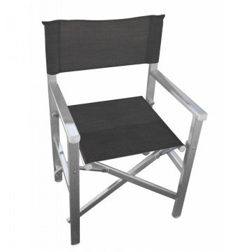Sedia con struttura alluminio anodizzato e seduta Textilene 55x46x88 cm