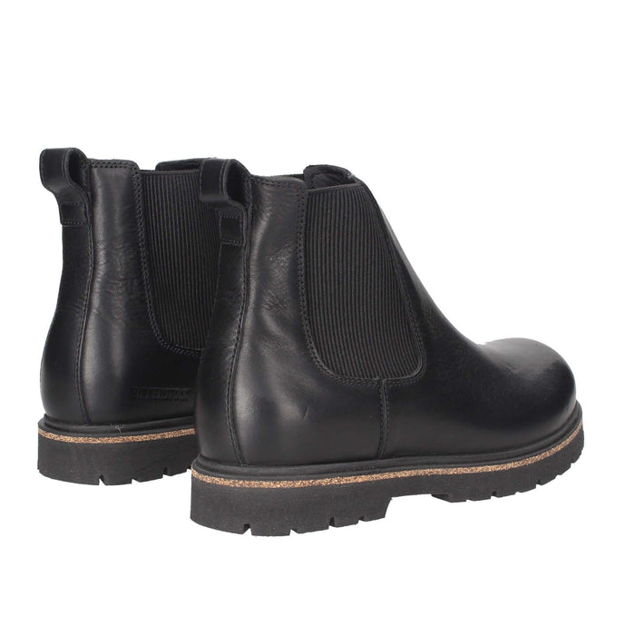 Birkenstock Highwood Beatles Scarpe In Pelle Naturale Deep Blue Con Plantare Originale Anatomico Removibile