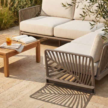 Coppia braccioli per salotto in polipropilene, dimensioni 60x10x44 cm