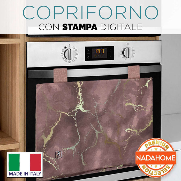 Copriforno cucina imbottito effetto marmo stampa digitale marmorizzato 7043