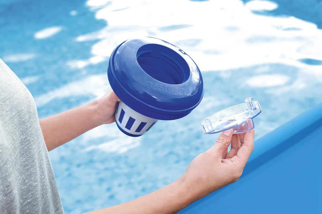 Dispenser cloro galleggiante 16,5 cm regolabile pastiglie