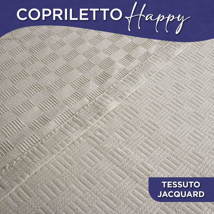 Copriletto in cotone piquet leggero primaverile estivo varie misure 7129