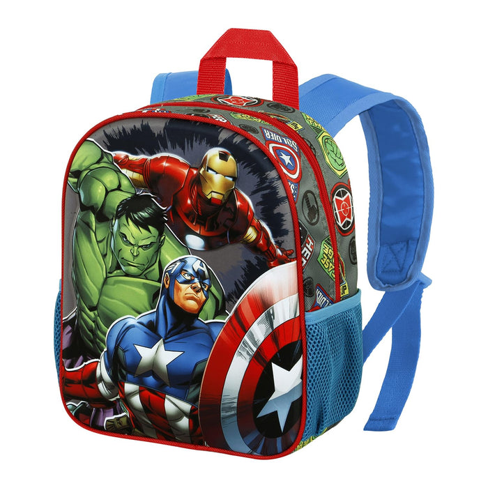 Marvel Zaino 3D Piccolo 26 x 31 cm, Capacità 8.5 L, Multicolore Invencible