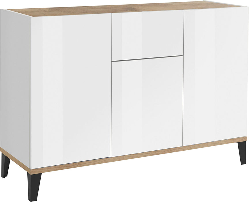Credenza SUNRISE 120 cm – 3 Ante + 1 Cassetto, 120x40x82 cm