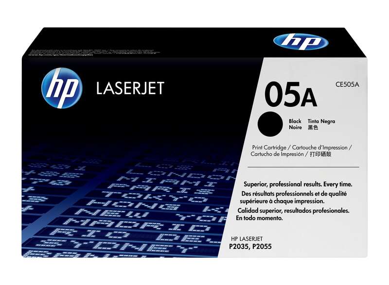 HP CE505A Negro Cartuccia Toner Originale - 05A