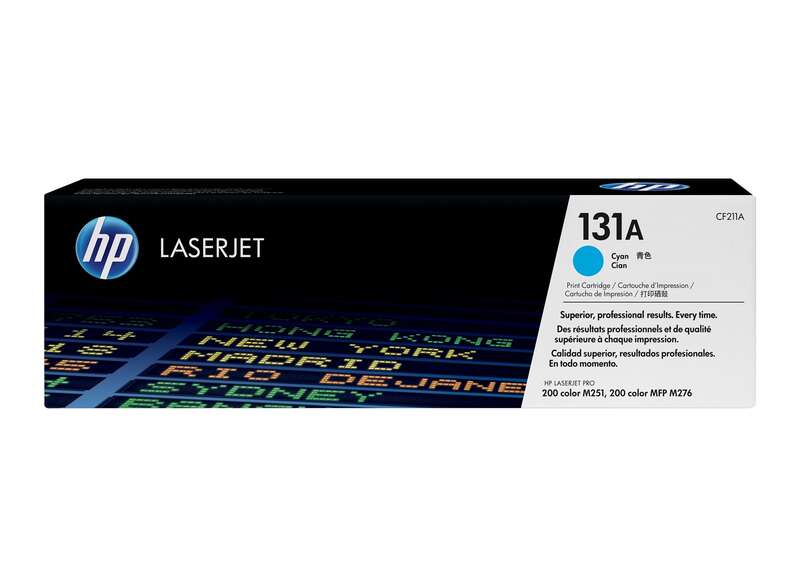 HP CF211A Ciano Cartuccia Toner Originale - 131A