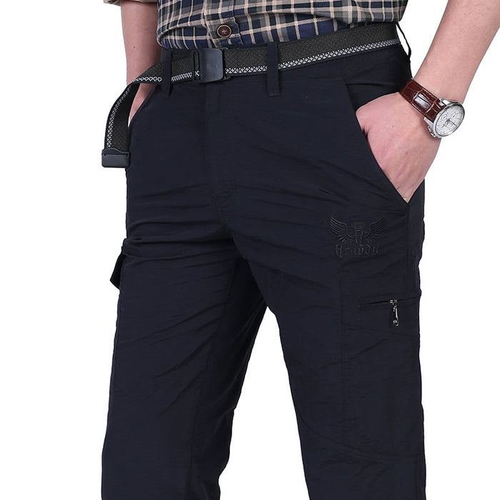 Pantaloni Tattici Impermeabili da Uomo in Camouflage con Tasche, Pantaloni Cargo con Design Militare, Ideali per Esterno e Lavoro