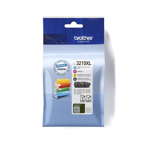 Brother LC3219XL Pack 4 Cartucce d'Inchiostro Originali - LC3219XLVAL