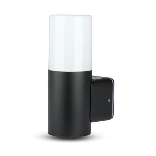 Lampada LED da giardino GU10, corpo nero opaco, altezza 22cm, protezione IP54, ideale per illuminazione esterna, senza lampadine incluse.