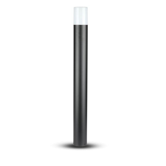 Piantana LED da giardino V-TAC GU10, altezza 80cm, nero opaco, resistente a polvere e acqua IP54, ideale per illuminazione esterna moderna.