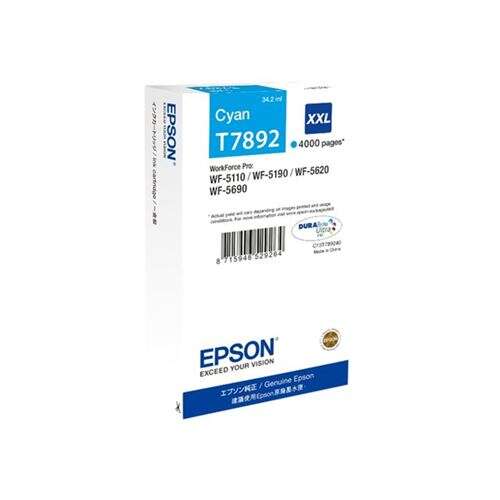Epson T7892 Cyan Cartuccia d'Inchiostro Originale - C13T789240