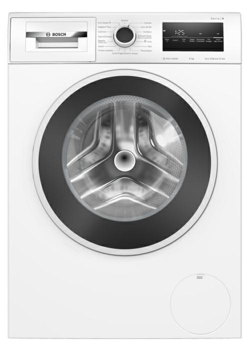 Lavatrice Bosch 8 kg Ecosilence Drive Vapore 1400 Giri