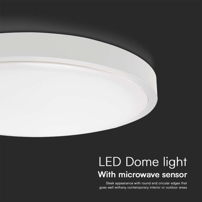 Plafoniera LED Rotonda 18W con Telecomando e Sensore di Movimento 6500K IP44