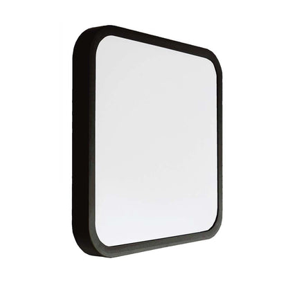 Plafoniera LED quadrata nera con bordo in plastica, superficie luminosa bianca, ideale per ambienti moderni, SKU: 76721-24
