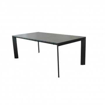 Tavolo alluminio estensibile 150/200x100 cm altezza 75 cm