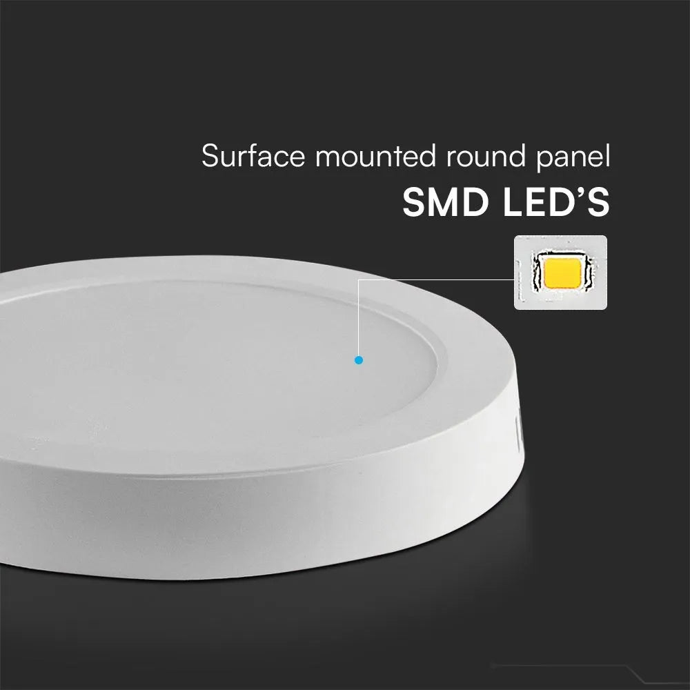 Dettaglio della plafoniera LED rotonda surface mounted con pannello SMD, diametro di 167.4mm e spessore di 30.7mm, SKU: 78751