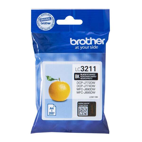 Brother LC3211 Nero Cartuccia d'Inchiostro Originale - LC3211BK