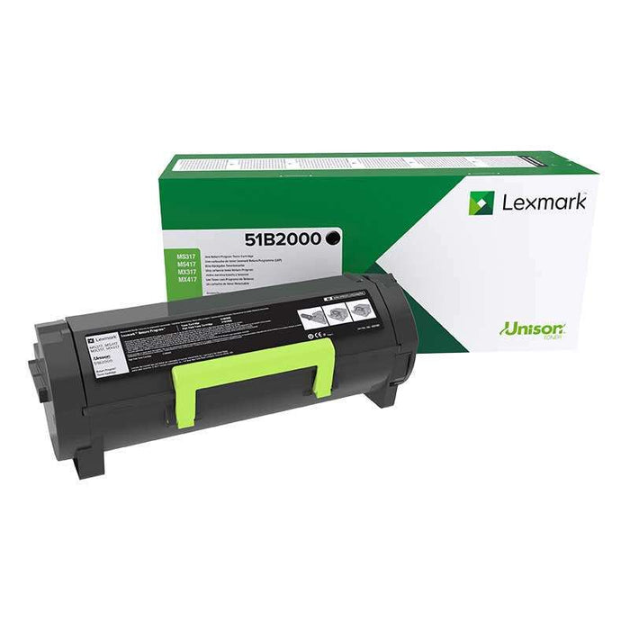 Lexmark MS317/MS417/MS517/MS617/MX317/MX417/MX517/MX617 Cartuccia Toner Nero Originale - 51B2000