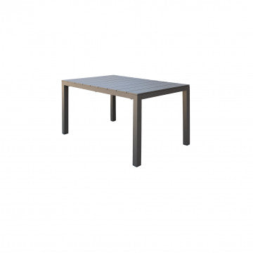 Tavolo alluminio verniciato estensibile 148-214 x 85 cm altezza 75,5