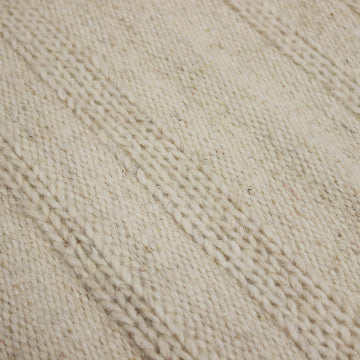 Tappeto in lana e cotone avorio 120 x 180 cm peso 3,2 kg