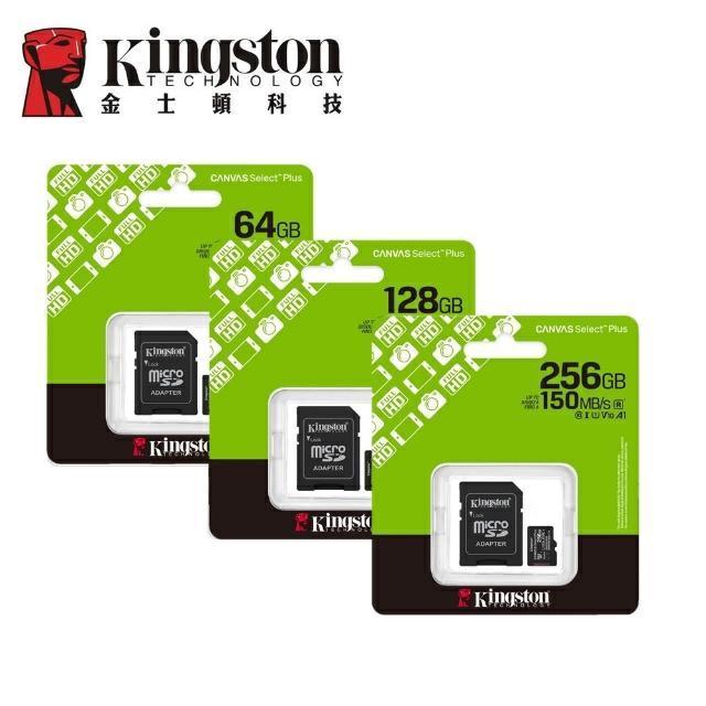 Scheda Memoria Kingston Canvas Plus 128GB Adattatore