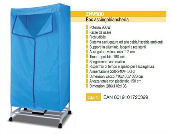 Asciugabiancheria Zephir 900W Timer 180 Minuti Richiudibile