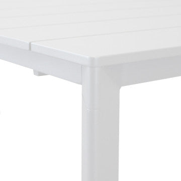 Tavolo alluminio verniciato 165/215 x 85 cm, altezza 75,5 cm