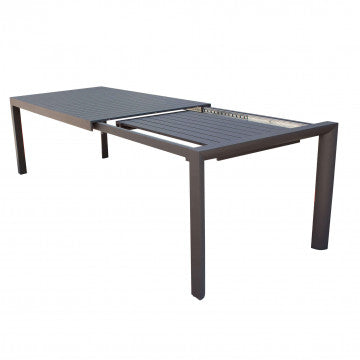 Tavolo alluminio estensibile 160/240 x 100 cm, altezza 74 cm