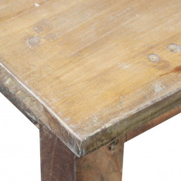 Mobile entrata legno riciclato 60x30x180 cm colore marrone