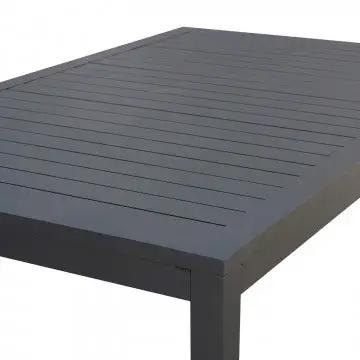 Table Milo 150x90 avec structure en aluminium peint